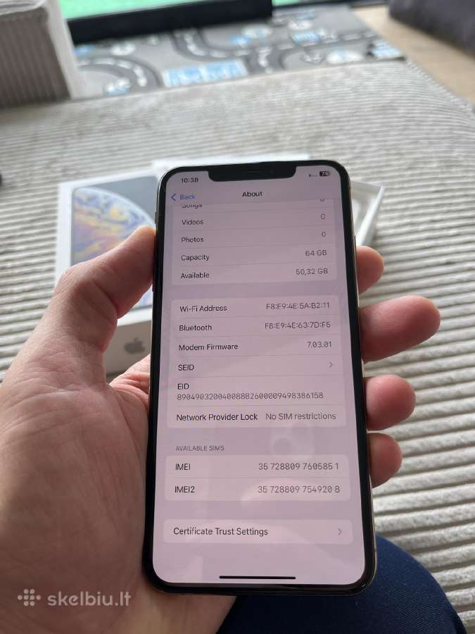 iPhone XS max 64gb - nuotraukos Nr. 10