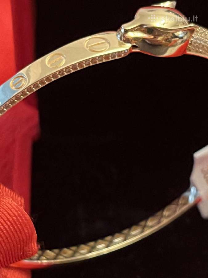 Išskirtinė auksinė cartier apyrankė-lankas - nuotraukos Nr. 5