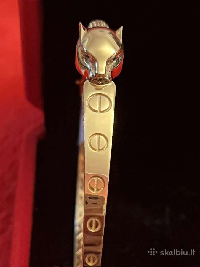 Išskirtinė auksinė cartier apyrankė-lankas - nuotraukos Nr. 7