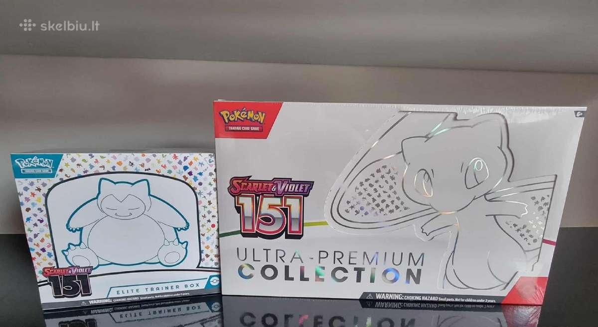 Naujos Pokemon kortelių pakuotės