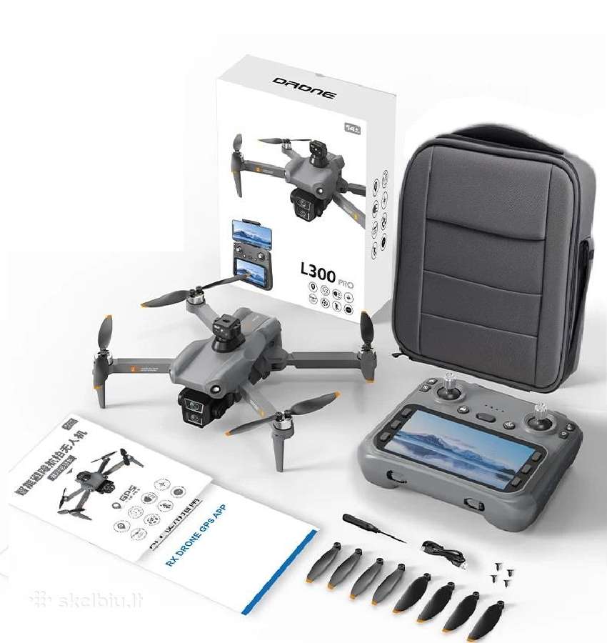 L300 Max GPS dronas su 4k kamera ir LCD ekranu - nuotraukos Nr. 7