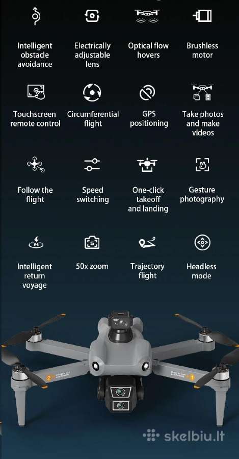 L300 Max GPS dronas su 4k kamera ir LCD ekranu - nuotraukos Nr. 5