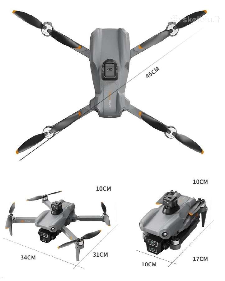 L300 Max GPS dronas su 4k kamera ir LCD ekranu - nuotraukos Nr. 4