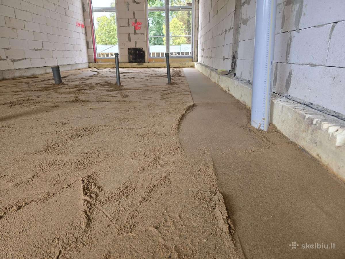 Grindų paruošimas. Betonavimo darbai - nuotraukos Nr. 12