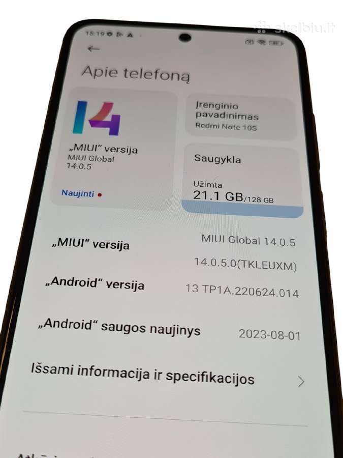 Xiaomi Redmi Note 10s + 3 mėn. garantija - nuotraukos Nr. 4