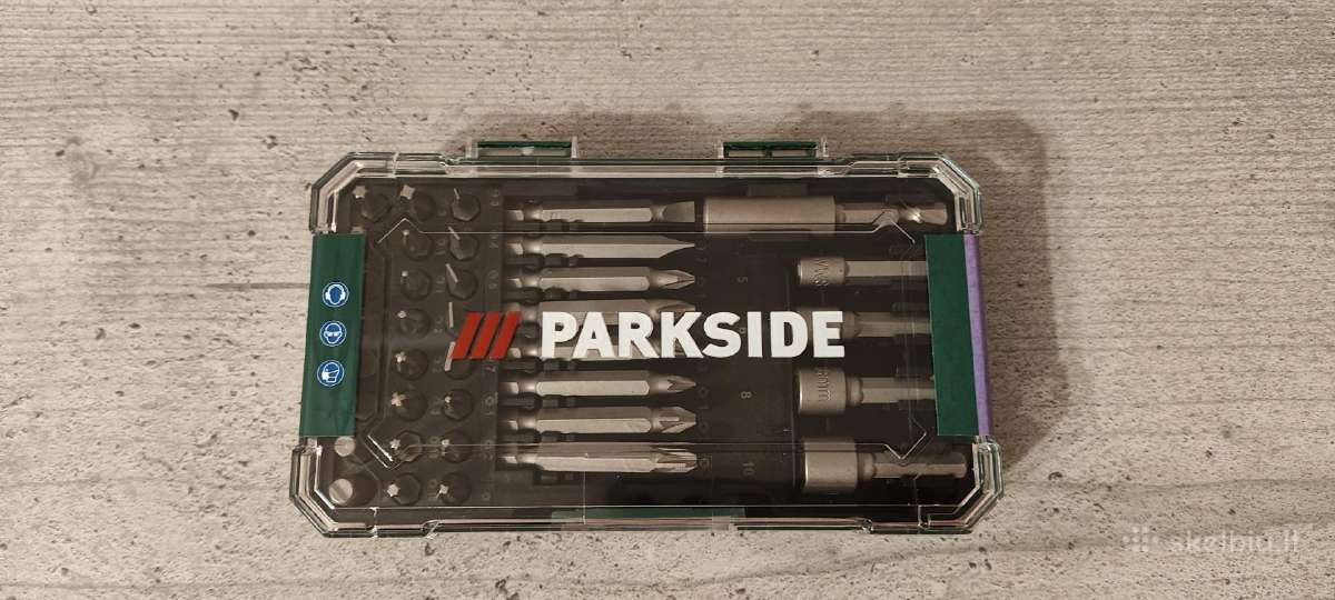Parkside antgaliai ir galvutės 37 dalys