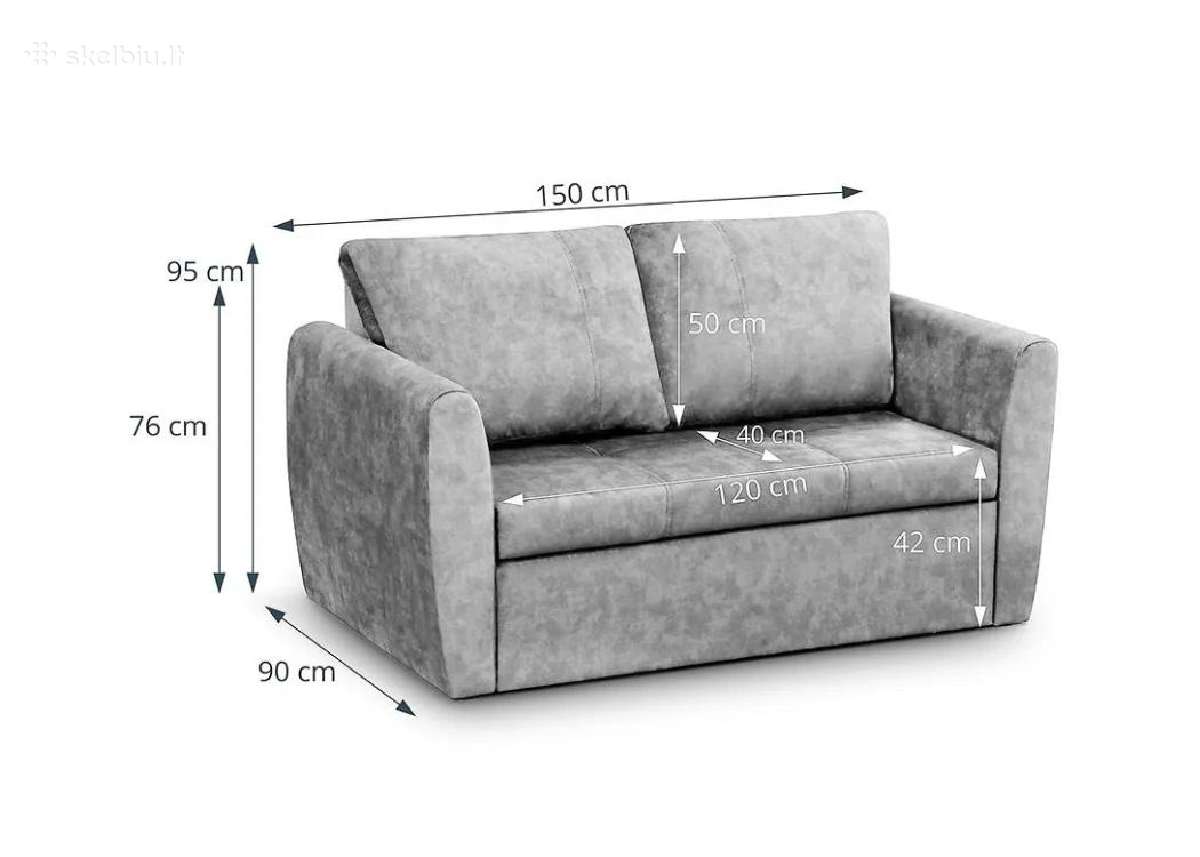 Miegama sofa/sofa-lova „Belta lux 150cm su dėže p - nuotraukos Nr. 4