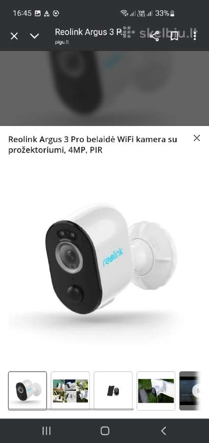Ismani autonomine Reolink argus 3 pro - nuotraukos Nr. 2