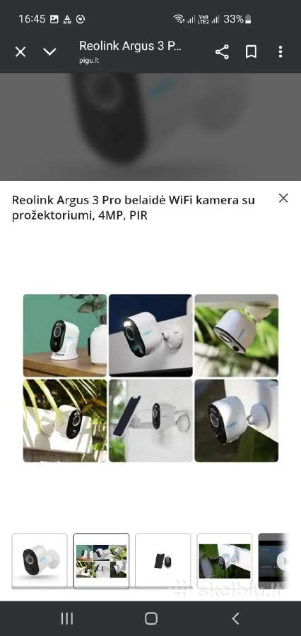 Ismani autonomine Reolink argus 3 pro - nuotraukos Nr. 3