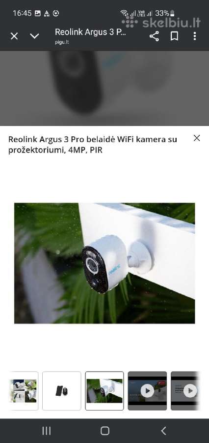 Ismani autonomine Reolink argus 3 pro - nuotraukos Nr. 4