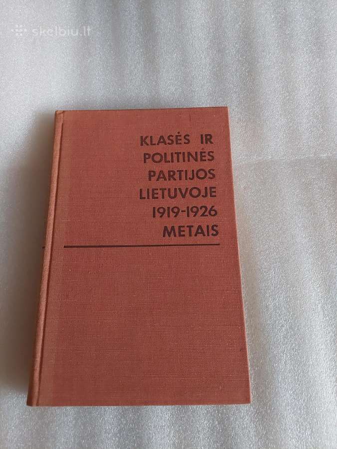 Klasės ir politinės partijos Lietuvoje 1919-1926 m