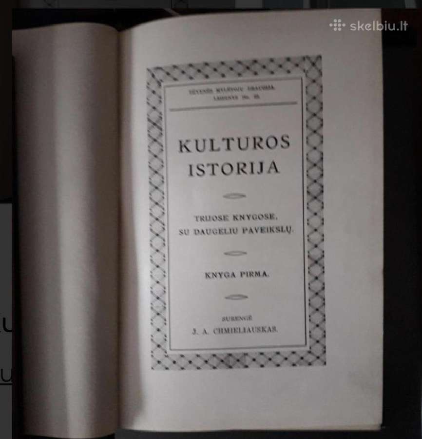 Kultūros istorija (i-III knygos)