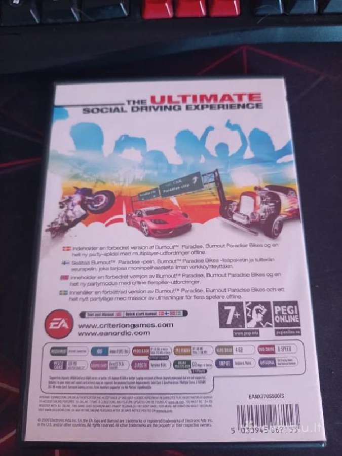 Burnout Paradise The Ultimate Box Pc Fizinė kopija - nuotraukos Nr. 3