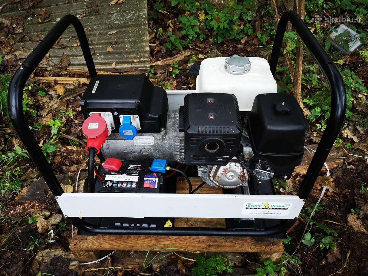 Generatorius 7 kw 400v- 3.3 kw 230v Honda - nuotraukos Nr. 3