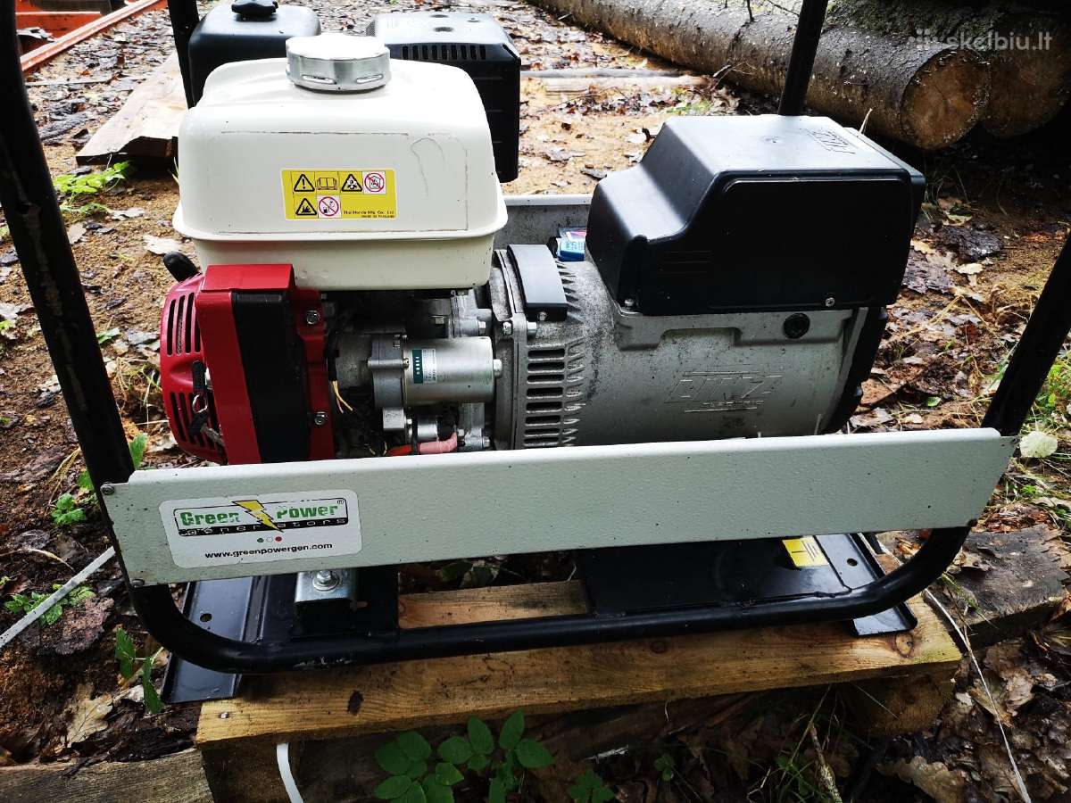Generatorius 7 kw 400v- 3.3 kw 230v Honda - nuotraukos Nr. 5