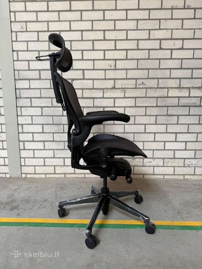 Herman Miller Aeron Remastered Onyx Atlas Headrest - nuotraukos Nr. 9