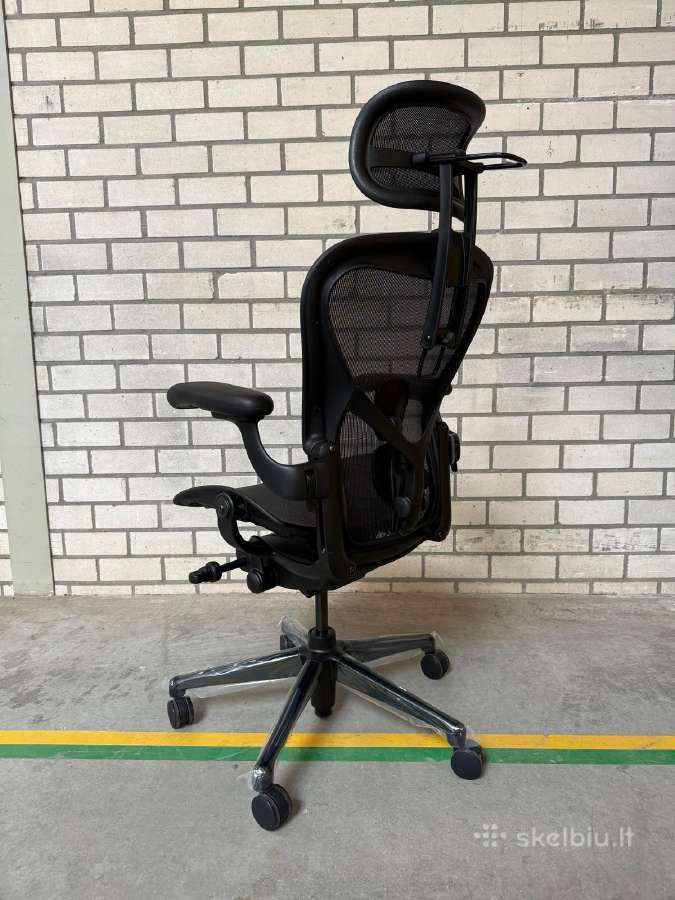 Herman Miller Aeron Remastered Onyx Atlas Headrest - nuotraukos Nr. 3