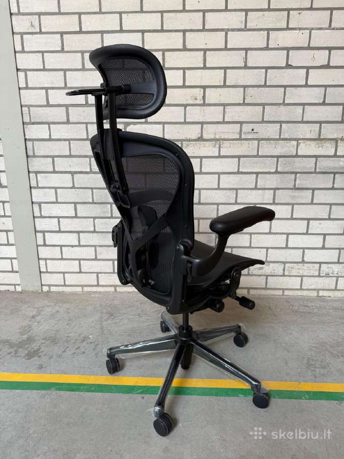 Herman Miller Aeron Remastered Onyx Atlas Headrest - nuotraukos Nr. 5