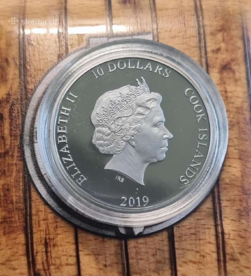 Retos sidabrines 2 oz medineje dezuteje - nuotraukos Nr. 2