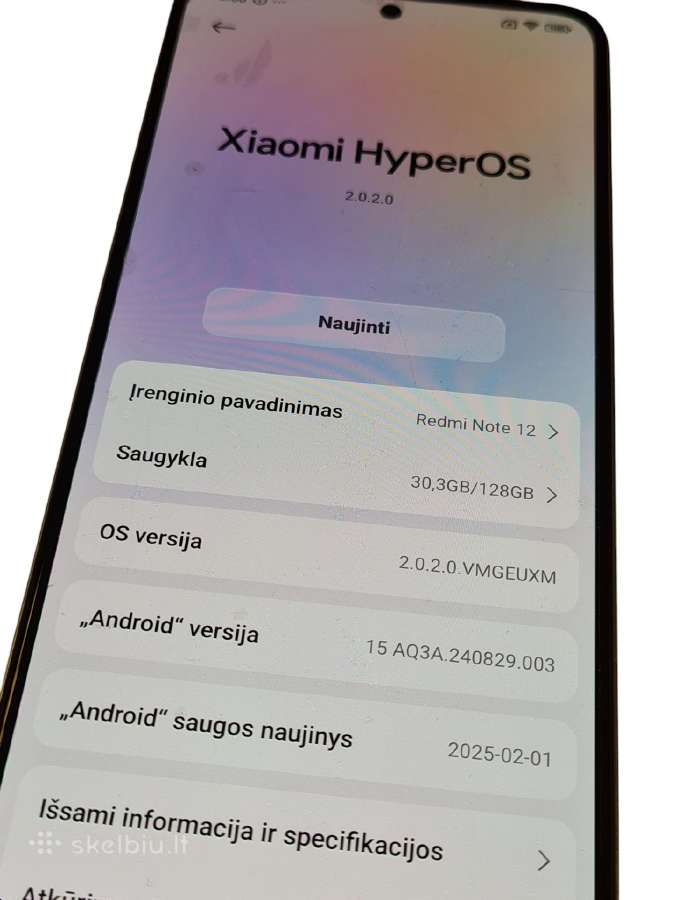 Xiaomi Redmi Note 12 + 3 mėn. garantija - nuotraukos Nr. 4