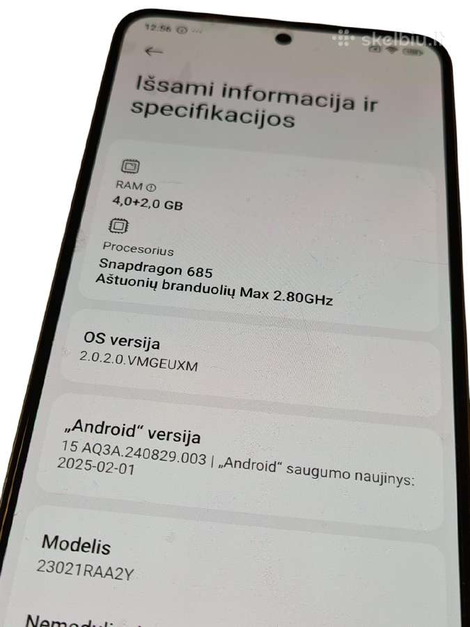 Xiaomi Redmi Note 12 + 3 mėn. garantija - nuotraukos Nr. 5