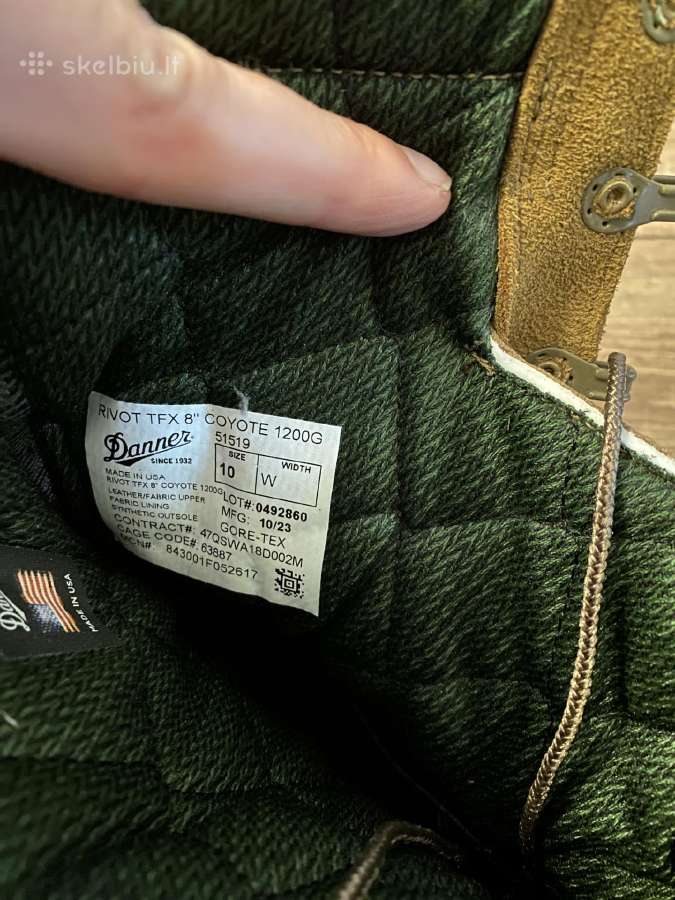 Nauji “Danner rivot tfx 8 cayote 1200g batai - nuotraukos Nr. 5