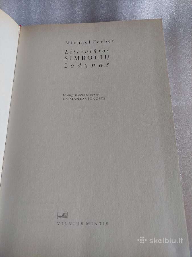 Literatūros simbolių žodynas - nuotraukos Nr. 2