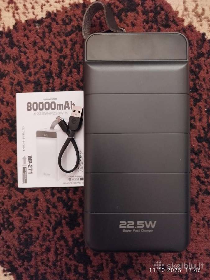 Power-bankas 80,000 mah