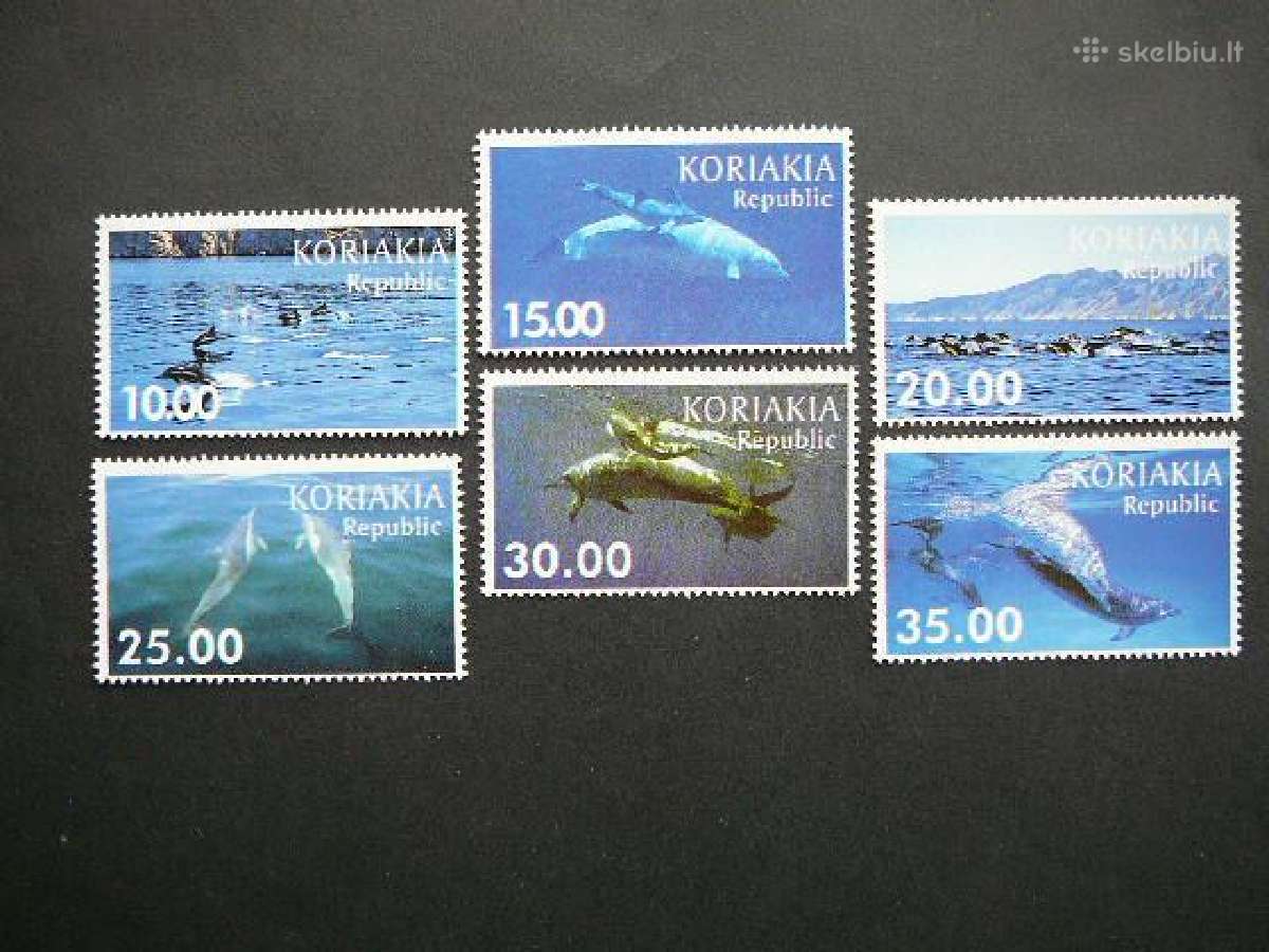 Delfinai Koriakija (R) 2001 Mnh kr500