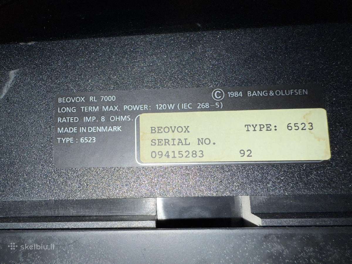 Beocenter 9500+beovox Rl-7000+beo 4 - nuotraukos Nr. 8