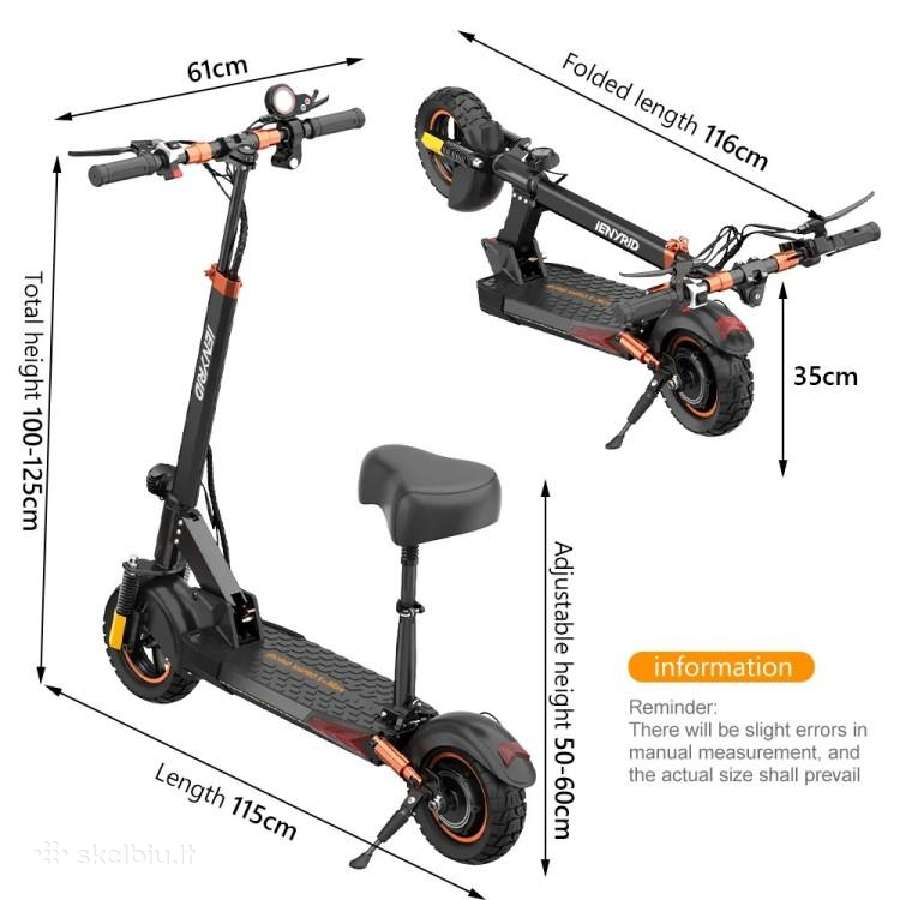 Ienyrid M4 Pro S+max / 800 W / 20 Ah / 45 km/h - nuotraukos Nr. 3