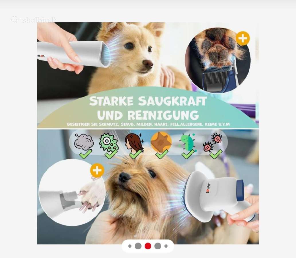 Furminatorius, augintinių priežiūros rinkinys - nuotraukos Nr. 5
