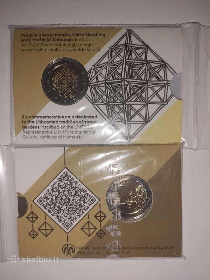 2 eur, skirti šiaudinių sodų tradicijai Lietuvoje - nuotraukos Nr. 2