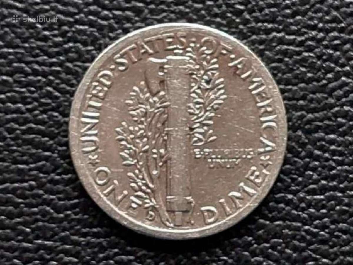1 daimas 1936m. JAV sidabras