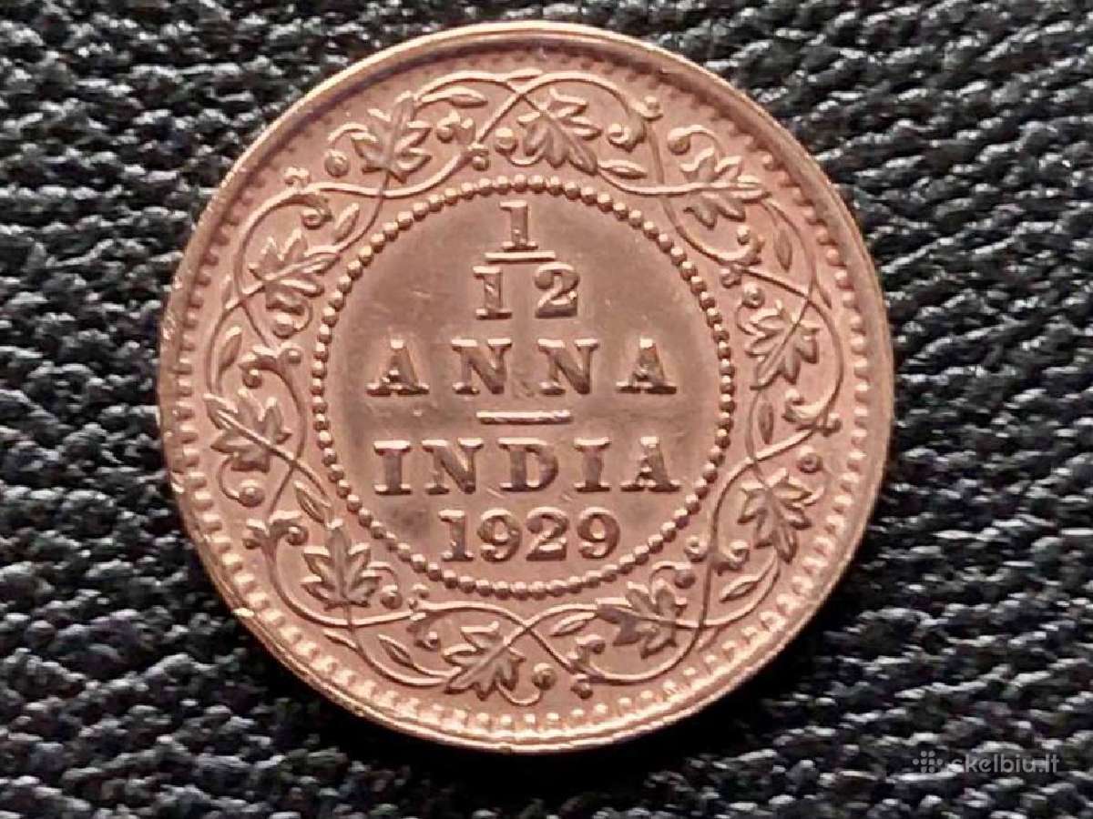 1/12 annos 1929m. Indija