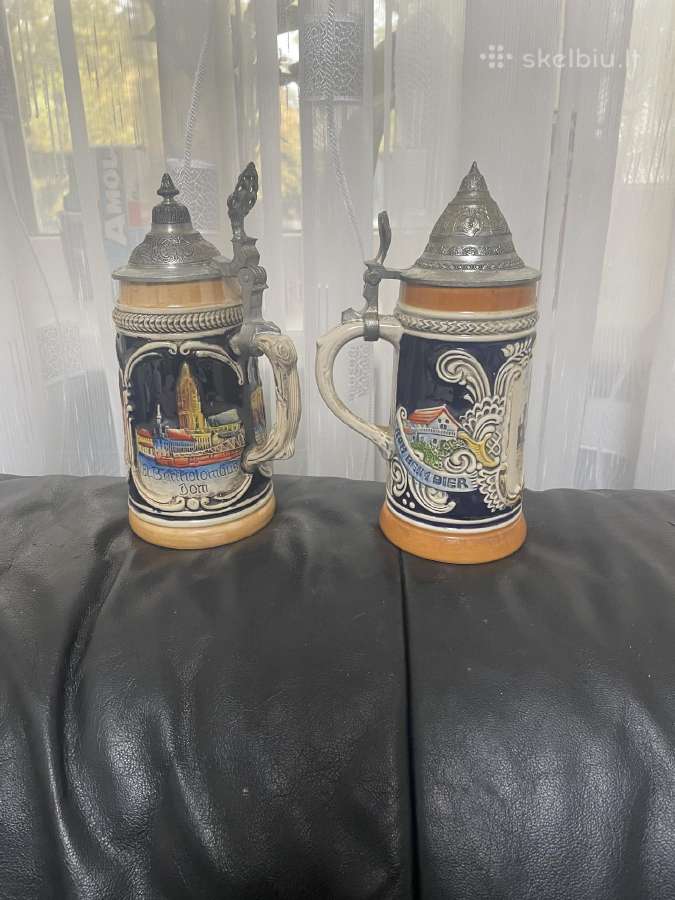 Vokiški alaus bokalai 2vnt-20€