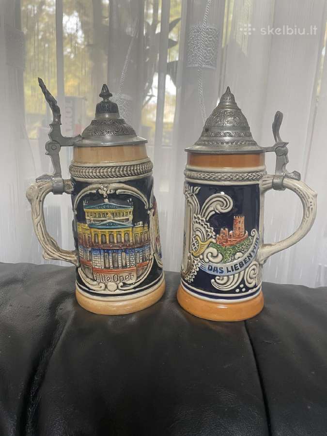 Vokiški alaus bokalai 2vnt-20€ - nuotraukos Nr. 2