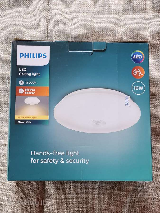 LED Šviestuvas Philips Mouve su judesio davikliu
