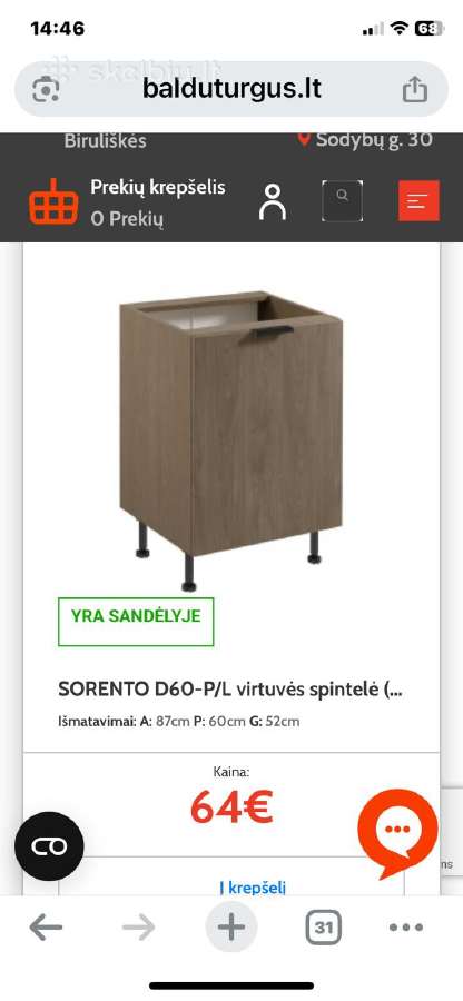 Naujos virtuvinės spintelės - nuotraukos Nr. 3