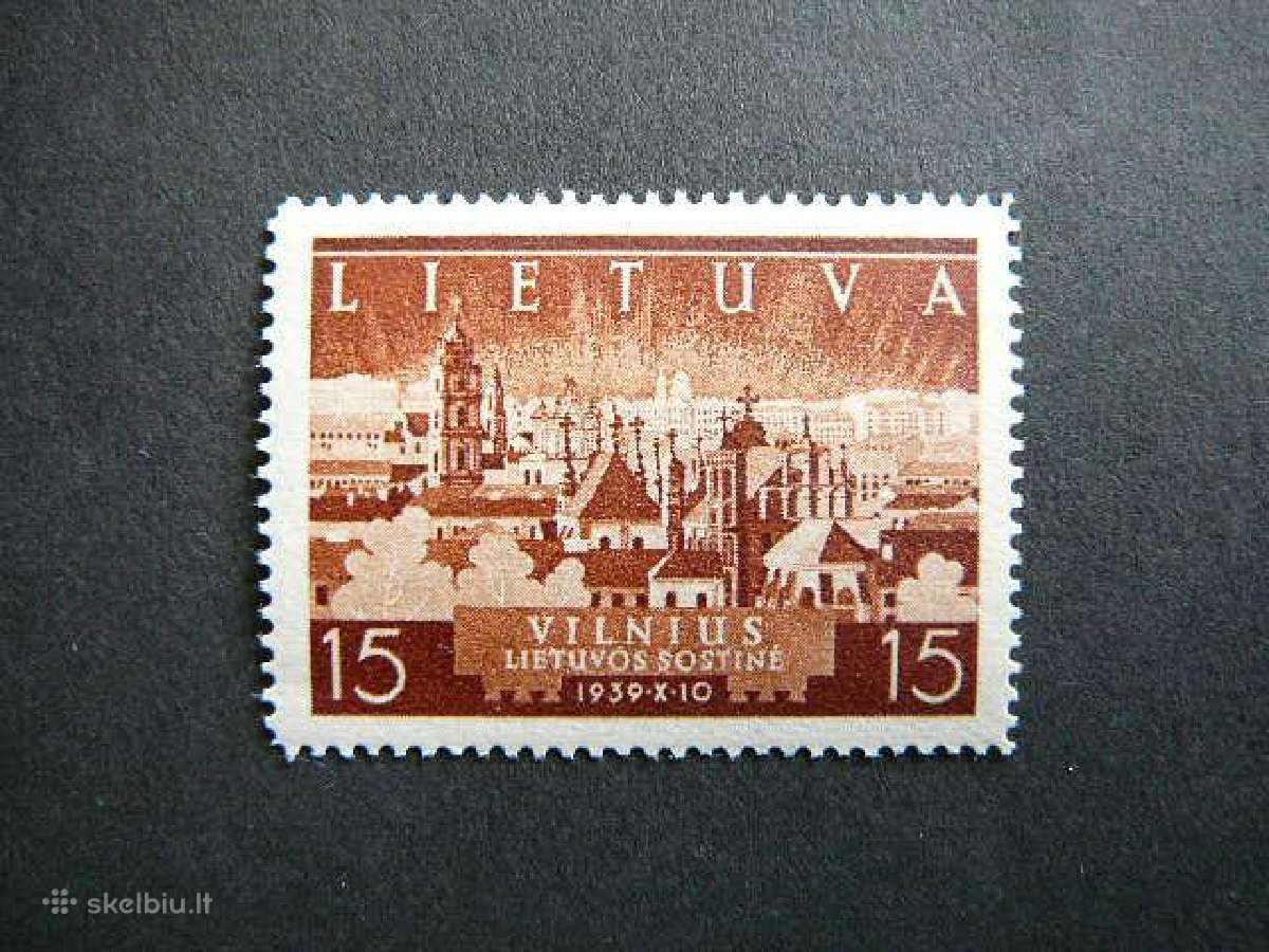 Lietuva 1940 Vilniaus atgavimas Mnh lit443sm