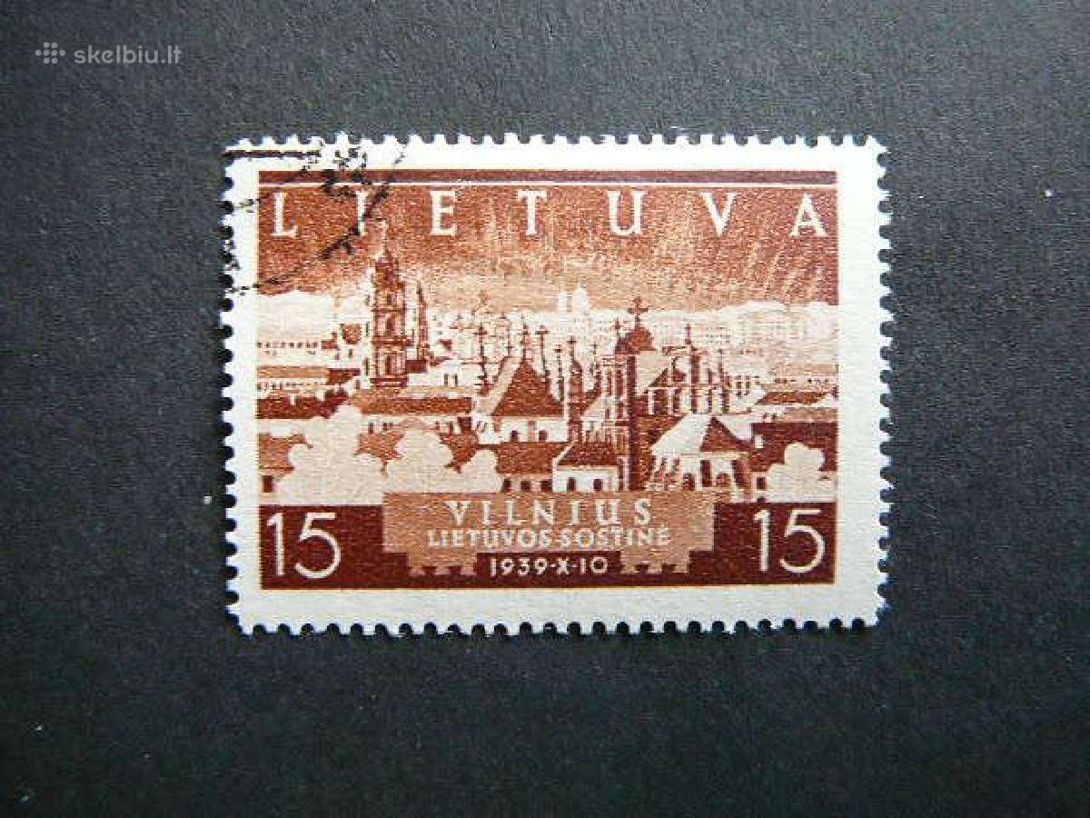 Lietuva 1940 Vilniaus atgavimas antsp. lit443a