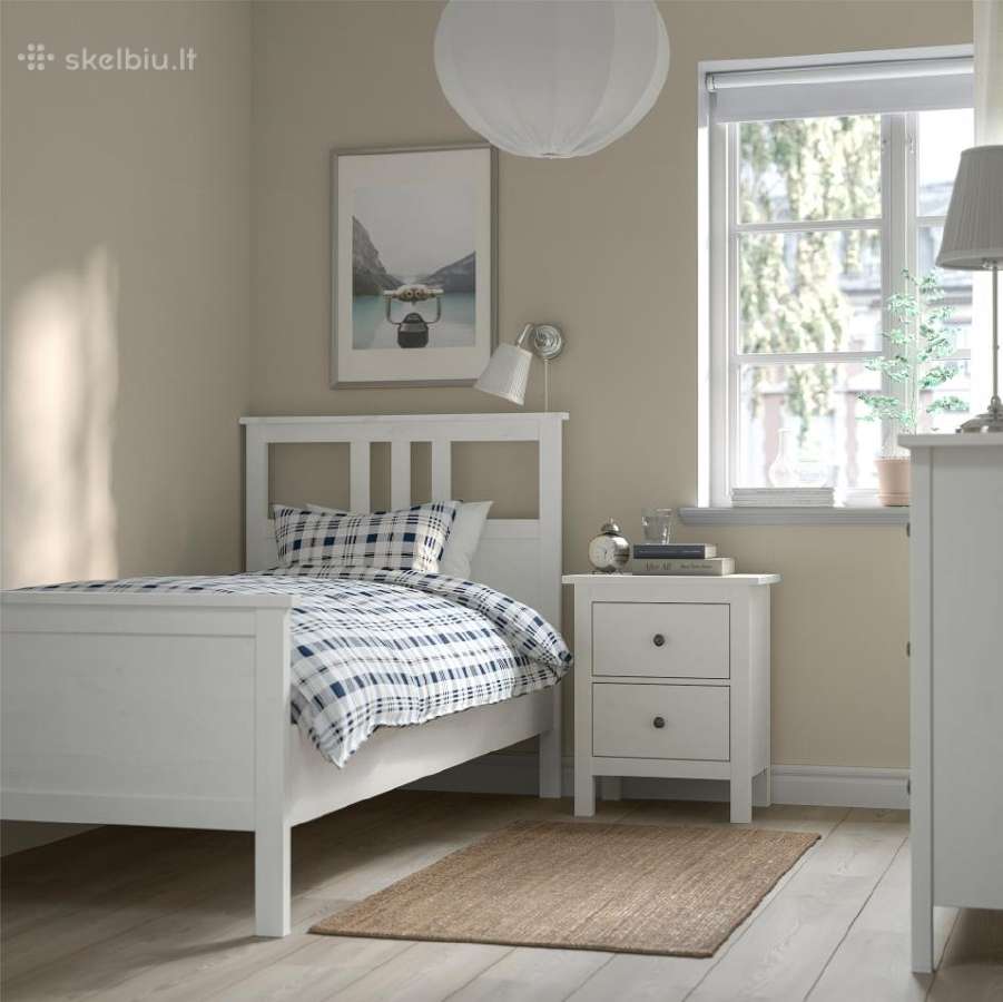 Ikea viengulė medinė lova Hemnes 90*200cm - nuotraukos Nr. 3