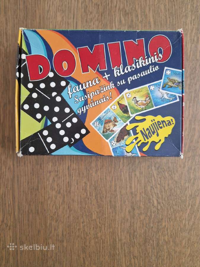 Domino žaidimas su gyvūnų kortelėmis - nuotraukos Nr. 2