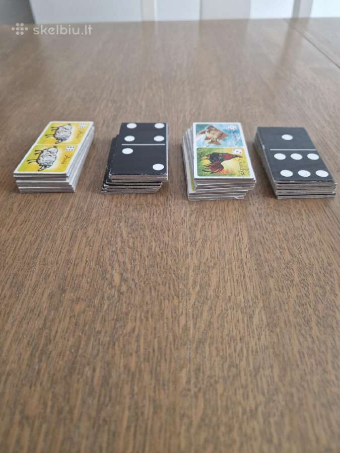 Domino žaidimas su gyvūnų kortelėmis - nuotraukos Nr. 7