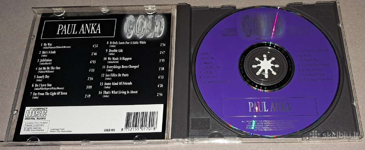 Paul Anka – Gold (Audio CD) - nuotraukos Nr. 3