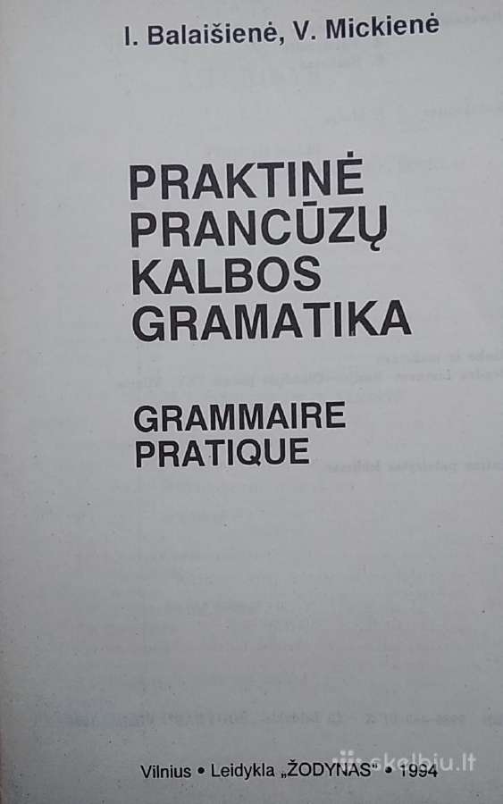 Praktinė prancūzų kalbos gramatika - nuotraukos Nr. 2