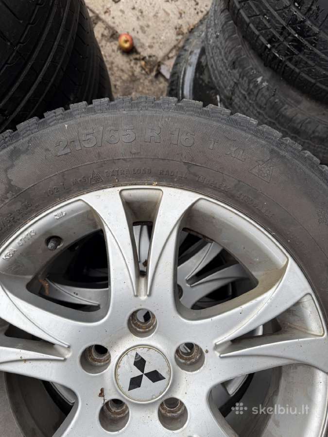 Mitsubishi asx ratai su zieminem padangom r16 - nuotraukos Nr. 3