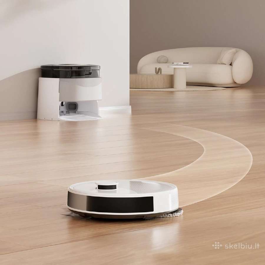 Sukančiomis šluostėmis plaunantis robotas siurblys - nuotraukos Nr. 2