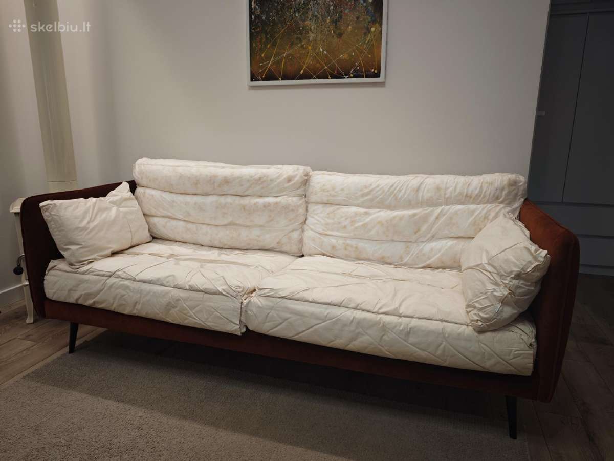 Parduodama sofa, išskirtinė spalva - auksinė vario - nuotraukos Nr. 4