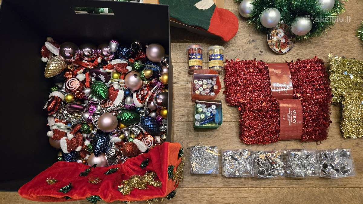 Kalėdiniai papuošimai ir dekoracijos. Kaina 89eur - nuotraukos Nr. 7